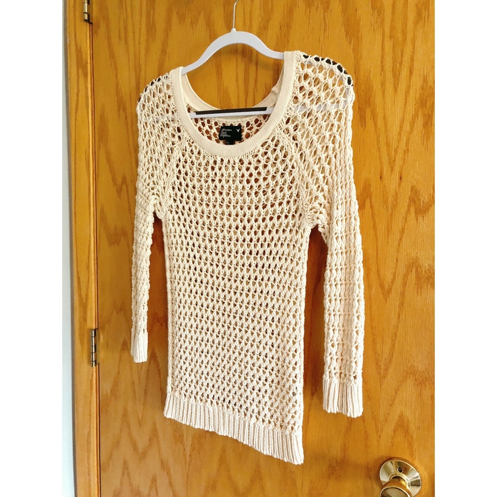 Crocheted Knit Top